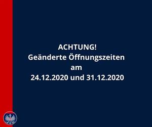 Artikel 'Parteienverkehr am 24.12. und 31.12.2020' anzeigen
