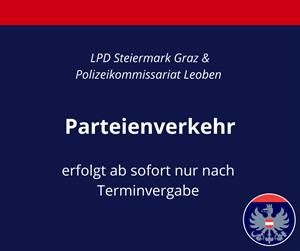 Artikel 'Eingeschränkter Parteienverkehr' anzeigen