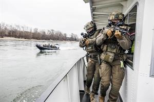 Die ATLAS-Einsatzübung fand am Gelände des Wiener Hafens statt.