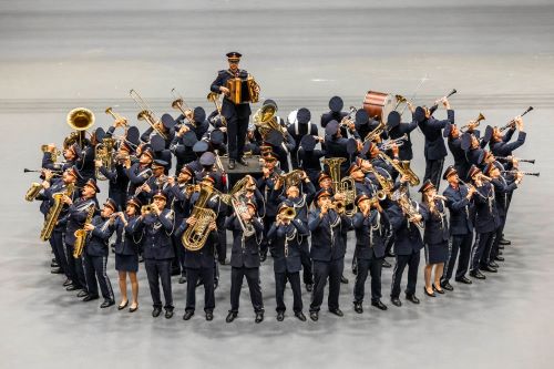 Teilnahme der Polizeimusik Tirol beim Berlin Tattoo 2024